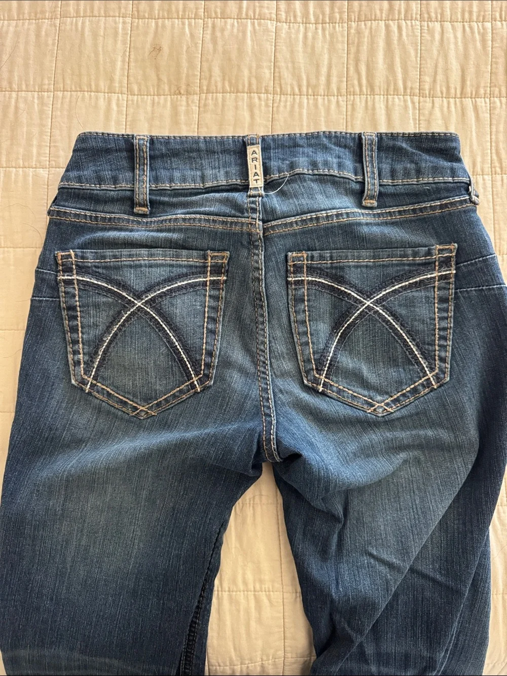 Ariat Women's Bootcut Jeans in Medium to Dark Blue Wash
